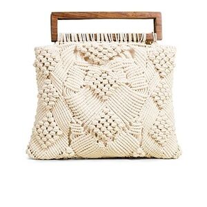 Cleobella Tilda Clutch Crochet Cream Anthropologie